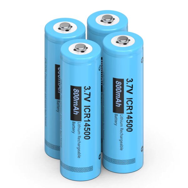 PKCELL 3.7V ICR14500 800mAh Lítíum-ion rafhlaða