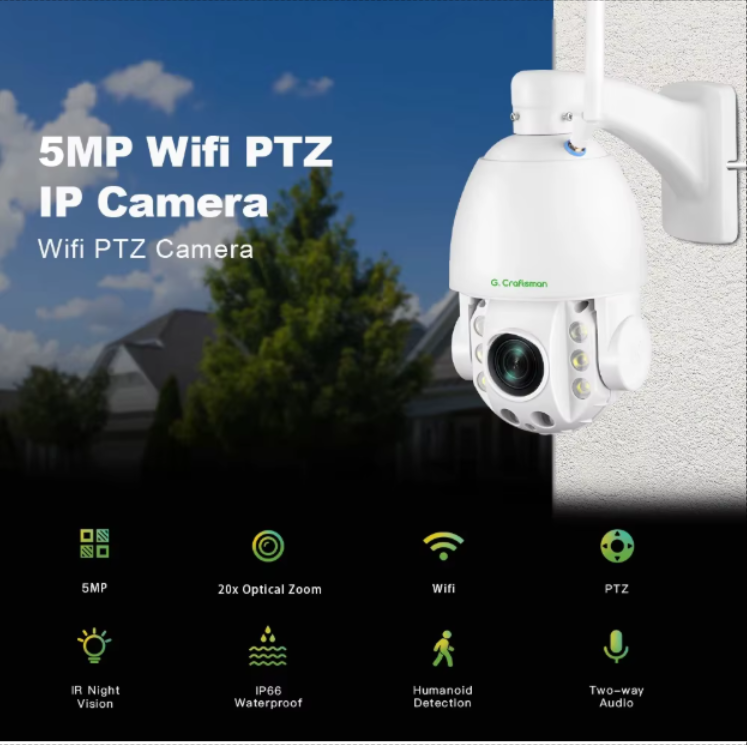 IP67 20X 5MP útimyndavél